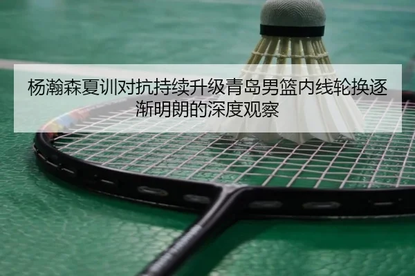 杨瀚森夏训对抗持续升级青岛男篮内线轮换逐渐明朗的深度观察