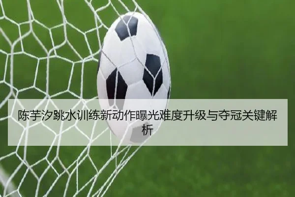陈芋汐跳水训练新动作曝光难度升级与夺冠关键解析